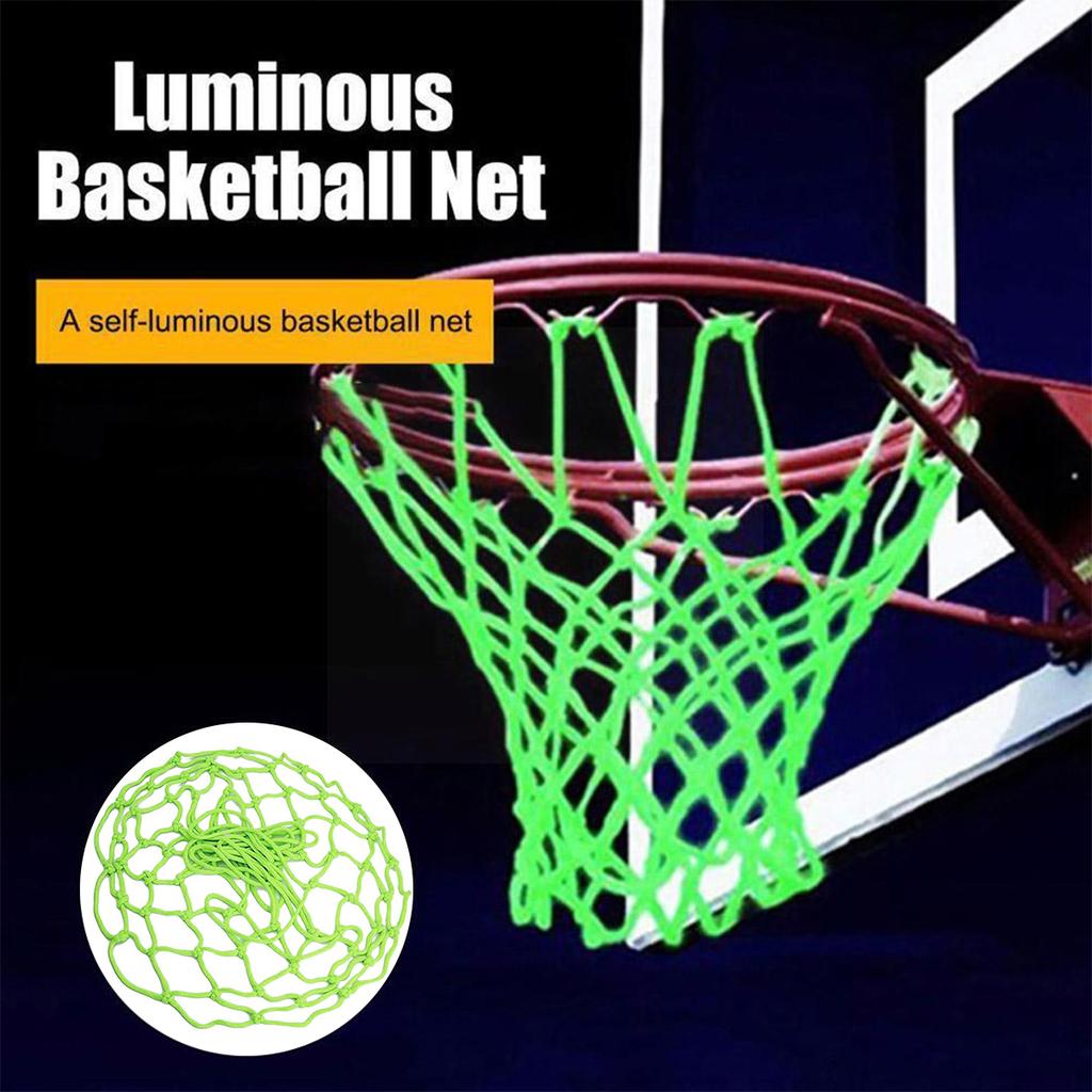 20 Inch Glow In The Dark Basketball Net Nylon Outdoor Luminous Basketball Net Basketball Net Replacements Fits Standard Hoop Net
