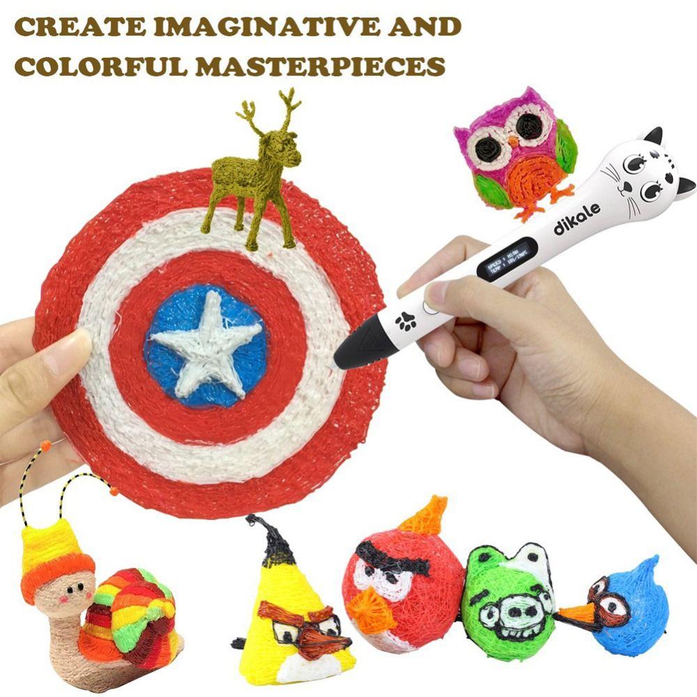 3D Pen Accessories Low Temperature Stereoscopic 1.75mm PLA/ABS/PCL Filament 3D Printing Material