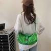 Light Weight Sports Crossbody Hobos Bag Travel Shopper Bag Large Capacity Crossbody Bag Casual Commuting Shoulder Bag  Yellow Color