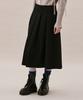 Awi Uneven Tuck Skirt_Black