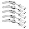 5pcs Seatpost Clamps Quick Release Aluminum Alloy Durable Bike Pipe Clamp Fixed Gear for Universal
