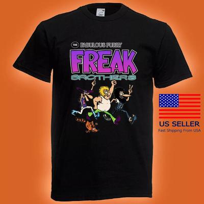 The Fabulous Furry Freak Brothers Men's Black T-shirt Unisex T-Shirt