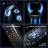 High Quality 4000mAh USB Bladeless Neck Fan with LED Display Foldable & Portable for Summer Outdoor Car & Hotel Use
