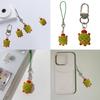 Versatile Pineapple Bun Turtles Phone Charm Charming Turtles Phone Chain Accessory with Pineapple Bun for Adults