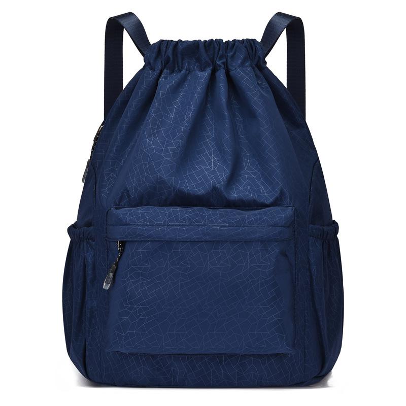 Schoolbag bundle mouth bag drawstring backpack women's 1011 new simple travel outdoor large capacity sports basketball bag backpack