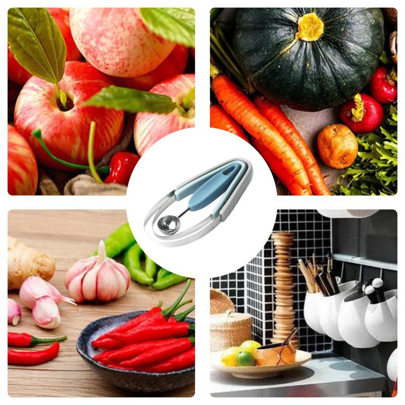 Fruchtschnitzwerkzeuge Tragbare Fruchtschnitzwerkzeuge Multifunktionaler Schäler Edelstahl Schneidwerkzeug Für Gemüse Eis