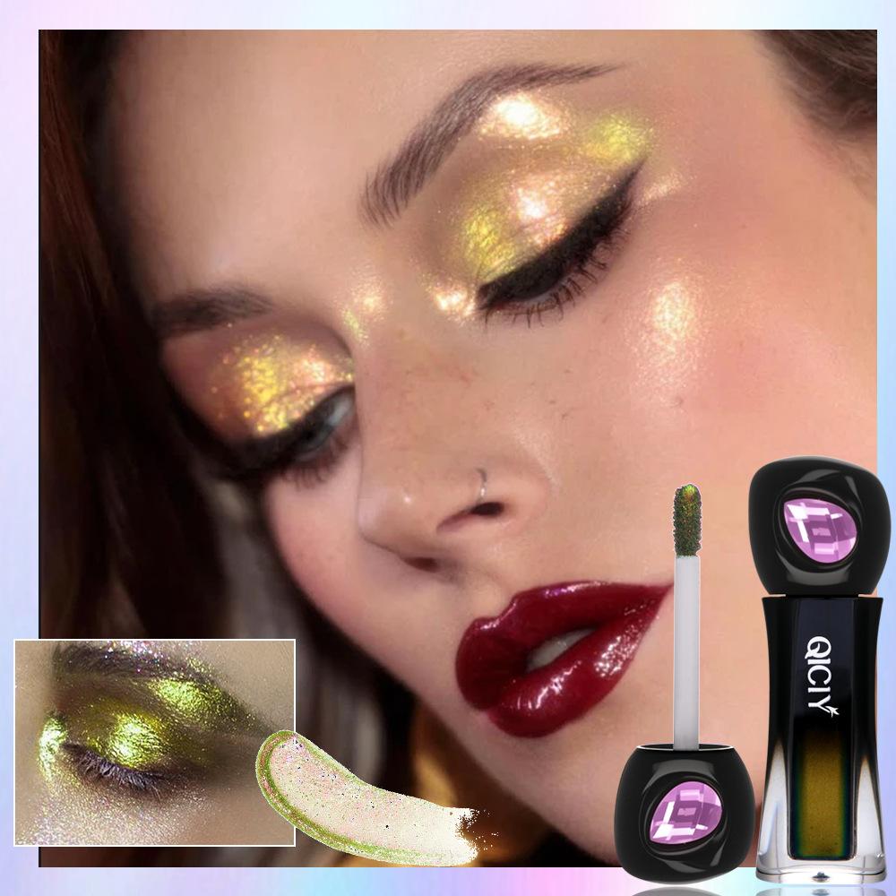 Multi Chrome Liquid Eyeshadow Chameleon Shift Shimmer Glitter Eye Shadow High Pigment Waterproof Long Lasting Eye Makeup Cosmetic