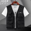 JEEP SPIRIT Men's Multi-Pocket Vest Jacket