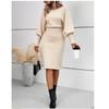 European Style Slim-Fit Knit Dress - Autumn/Winter Hip-Hugging