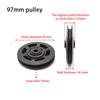 Fitness Equipment Parts Pulley Wheel Round Black Wheel Cable Gym Fitness Equipment Part Exercise Machine Part Accessory