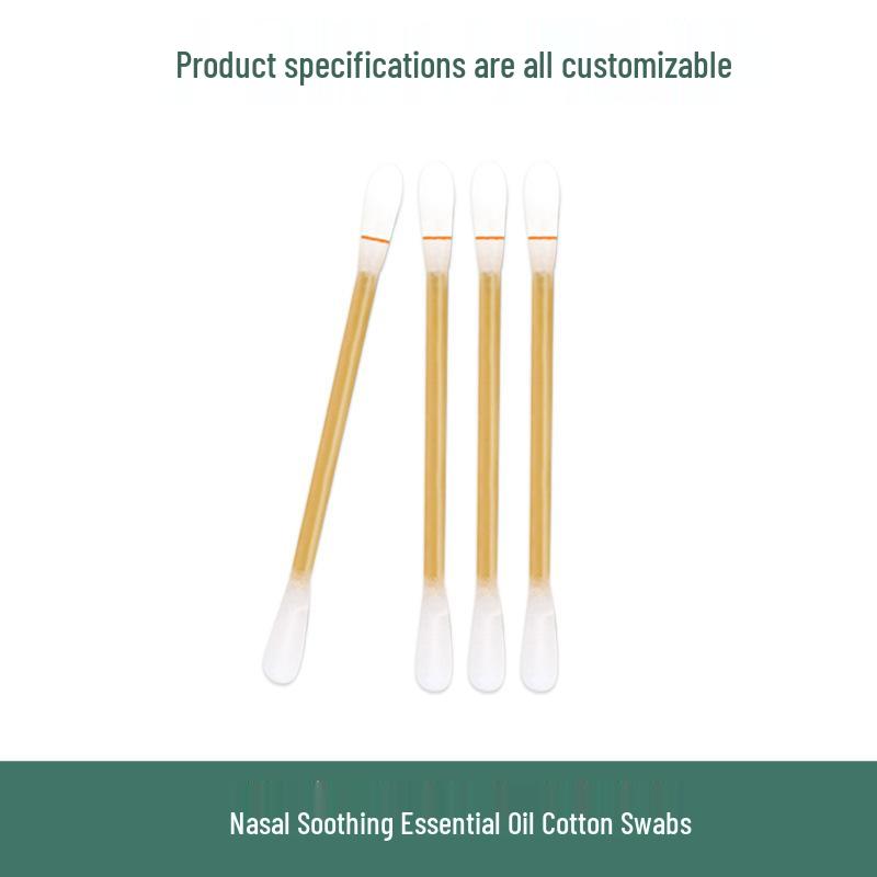 Herbal Xanthium Fruit Nasal Relief Cotton Swab Essential Oil (Single-Use, Portable) 1 piece
