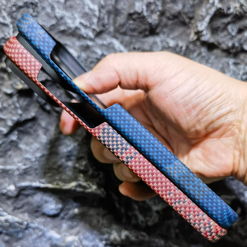 Magsafe Pouzdro na telefon z aramidového vlákna z uhlíkové tkaniny pro IPhone 17 Pro Max Magnetické magnety Bezdrátové nabíjení Skořepina Nárazuvzdorný Ochranný kryt