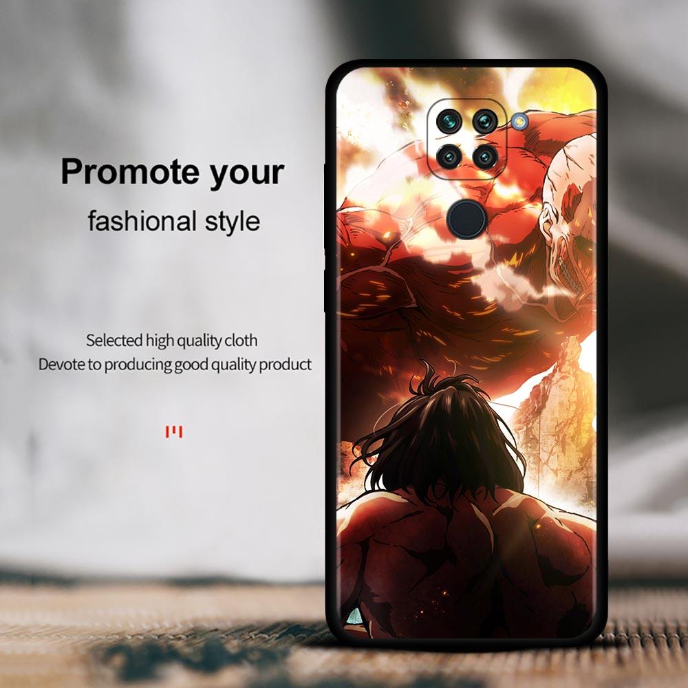 Case For Xiaomi Redmi Note 11 9 8 10 Pro 9s 8t 7 10pro Max Coque For Redmi 11 9 9c 9a 8 8a 7 7a Cover Attack On Titan Anime