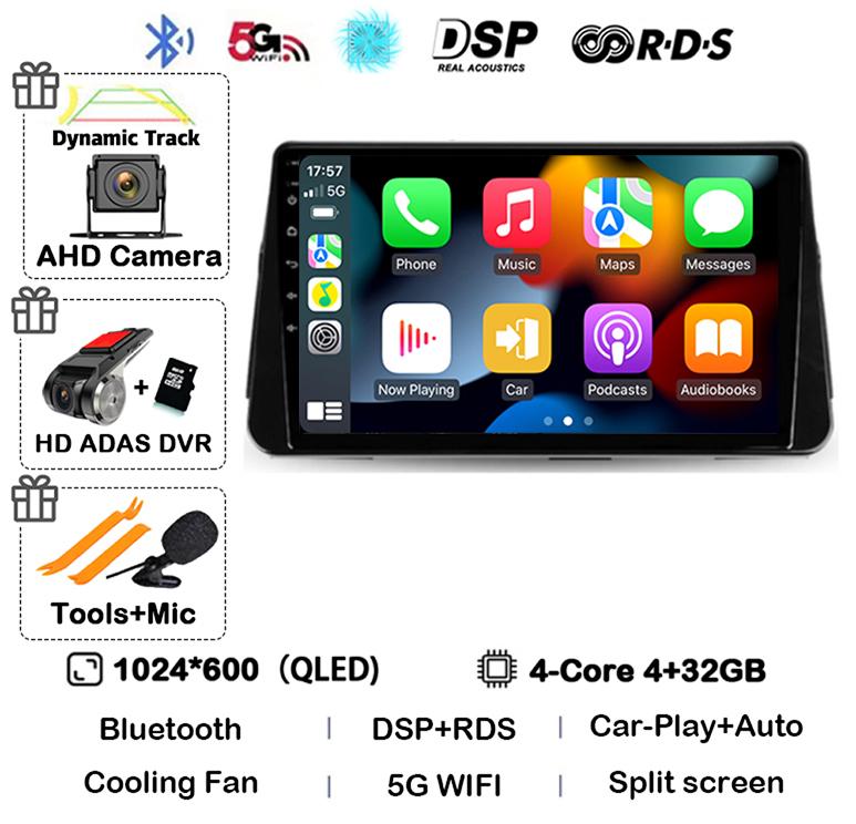 Android 14 Carplay Auto Car Radio For Nissan Kicks P15 2017-2021 Multimedia Video Player Navigation GPS Stereo Head Unit 2din 4G