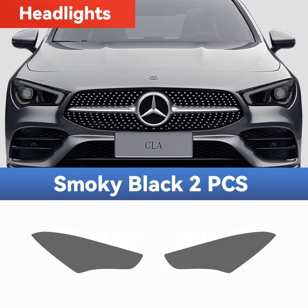 For Mercedes Benz CLA Class C118 -2025 TPU Headlight Anti-Scratch Black Modification Color Changing Protective Film