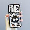 KEYSION Shockproof Case for Samsung S25 FE 5G with Lanyard Soft Silicone Cute 3D Cartoon Doll Phone Back Cover for Galaxy S25 FE