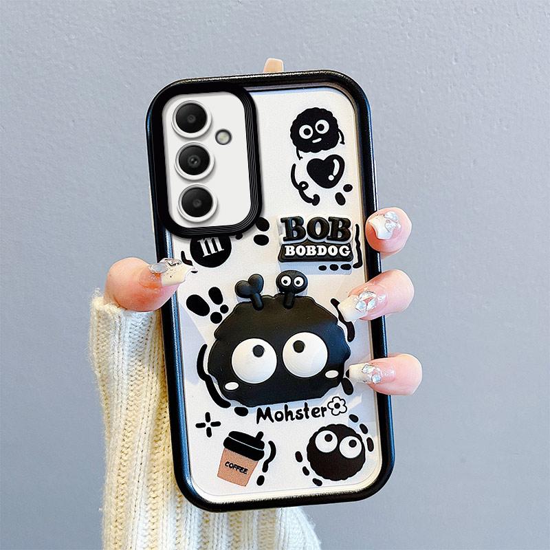 KEYSION Shockproof Case for Samsung S25 FE 5G with Lanyard Soft Silicone Cute 3D Cartoon Doll Phone Back Cover for Galaxy S25 FE