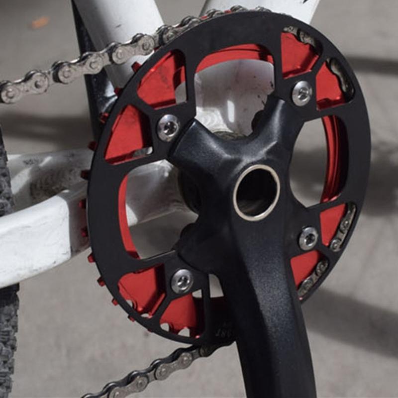 Mountain Bike Chainwheel Guard Cover Aluminum Alloy Bicycles Chainring Guard Bike Crankset Protector Easy To Use