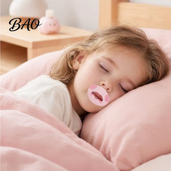Mouth Closure Strip 30Pcs Cartoon Animal Sleeping Tape for Kids, Keep Closed, Breathable Lip Breathing Correction Patch, Hypoallergenic Anti-Snoring