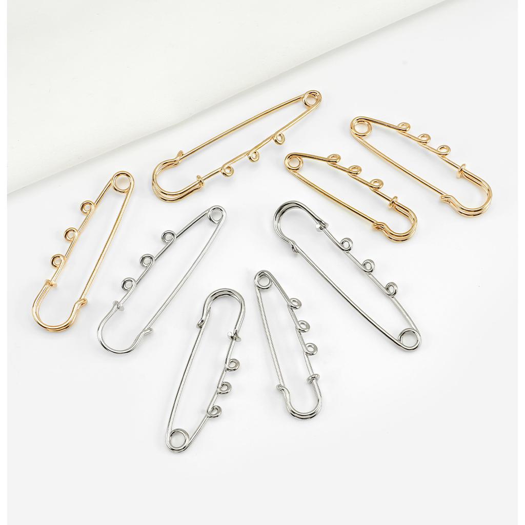 10 stk Sikkerhetsnål - Sklisikker spenne, Egnet for å lage og sy klestilbehør