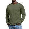 Shoulder Sleeves Men'S Long Sleeved Patchwork T-Shirt Casual Top