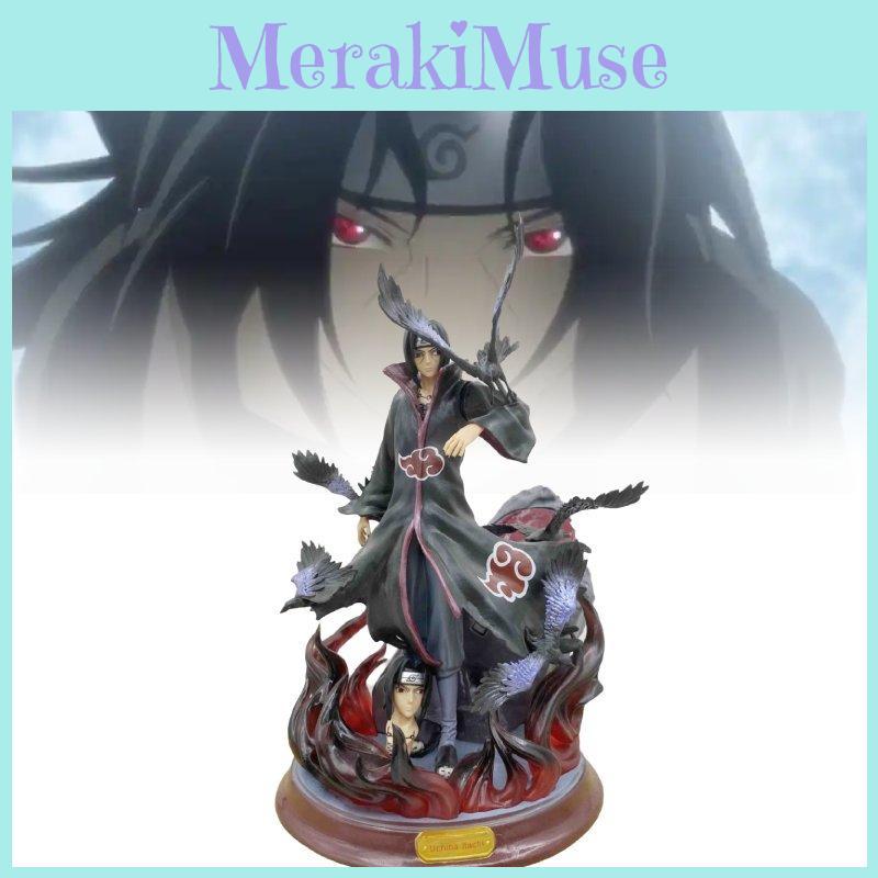 דמות PVC מרשימה של נארוטו אוצ'יהא איטאצ'י ציפור עורב אולם 24 ס"מ תצוגת אנימה ייחודית