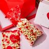 Zonon 200 Pcs Valentine's Day Cellophane Bags 4 Assorted Styles Valentines Treat Bags Cellophane Bags Valentines Candy Bags with 200 Pieces Twist