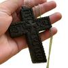 Cross Pendant Retro Necklace Double Layer Geometric Alloy Fashion Jewelry Women
