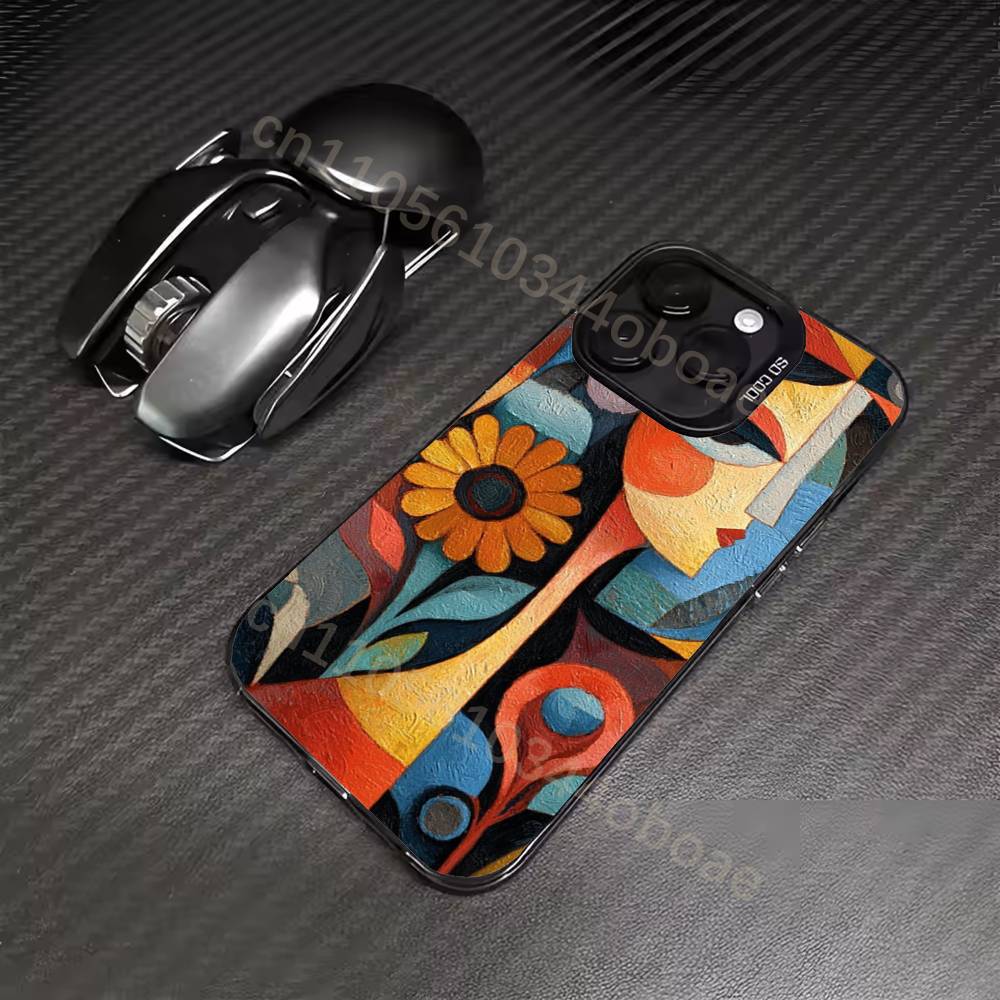 Picasso Abstract Art Painting Phone Case For iPhone 17,16,15,14,13,12,11,Pro,MAX,Plus TPU Soft To Skin-friendly Cover iPhone15promax