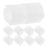 10Pcs Bow Shaped Chair Foot Covers U-Shape Plastic Tubing Caps for Stool Legs Office Home Restaurant Outdoor Floor Protectors