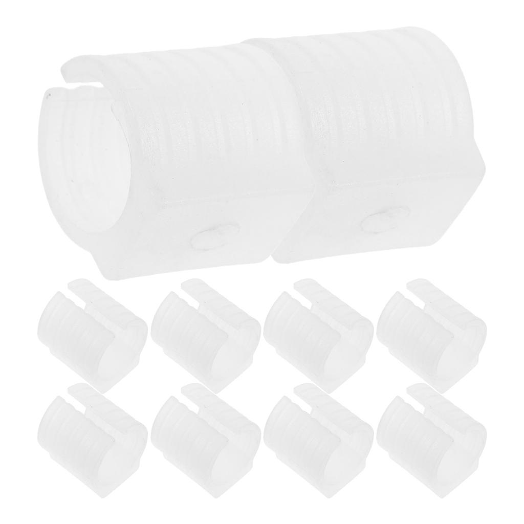 10Pcs Bow Shaped Chair Foot Covers U-Shape Plastic Tubing Caps for Stool Legs Office Home Restaurant Outdoor Floor Protectors