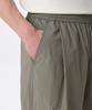 MUSINSA STANDARD Nylon Crease One-Tuck Wide Elastic Pants [Dusty Khaki]