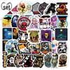 50 Retro Cartoon Graffiti Stickers for Laptops, Suitcases, and Cars