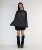 RONRON Dot Ribbon Over Fit Long Sleeve Charcoal