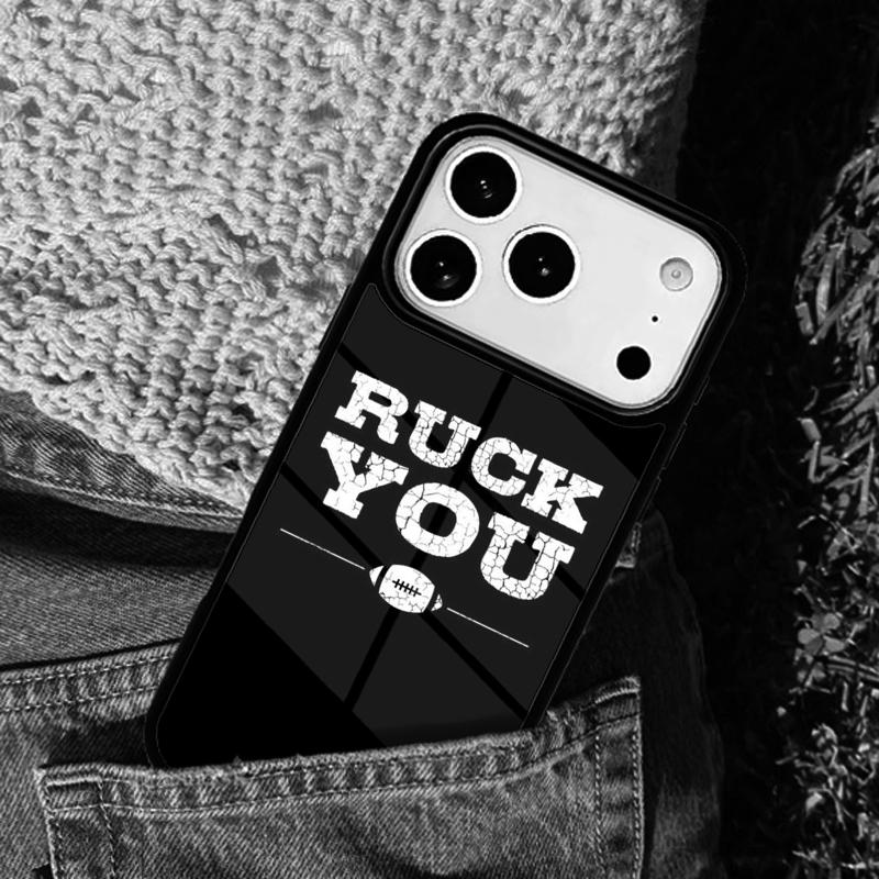 Rugby Eat Sleep And Repeat Phone Case For iPhone 17 AIR 16 Pro Max 15 14 Pro 11 12 13 Shockproof Silicone Cover
