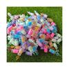 100Pcs Luminous Mini Resin Juice Straw Cup Drinks Miniature Ornament Tiny Bottles for DIY Garden Doll House Children Toys