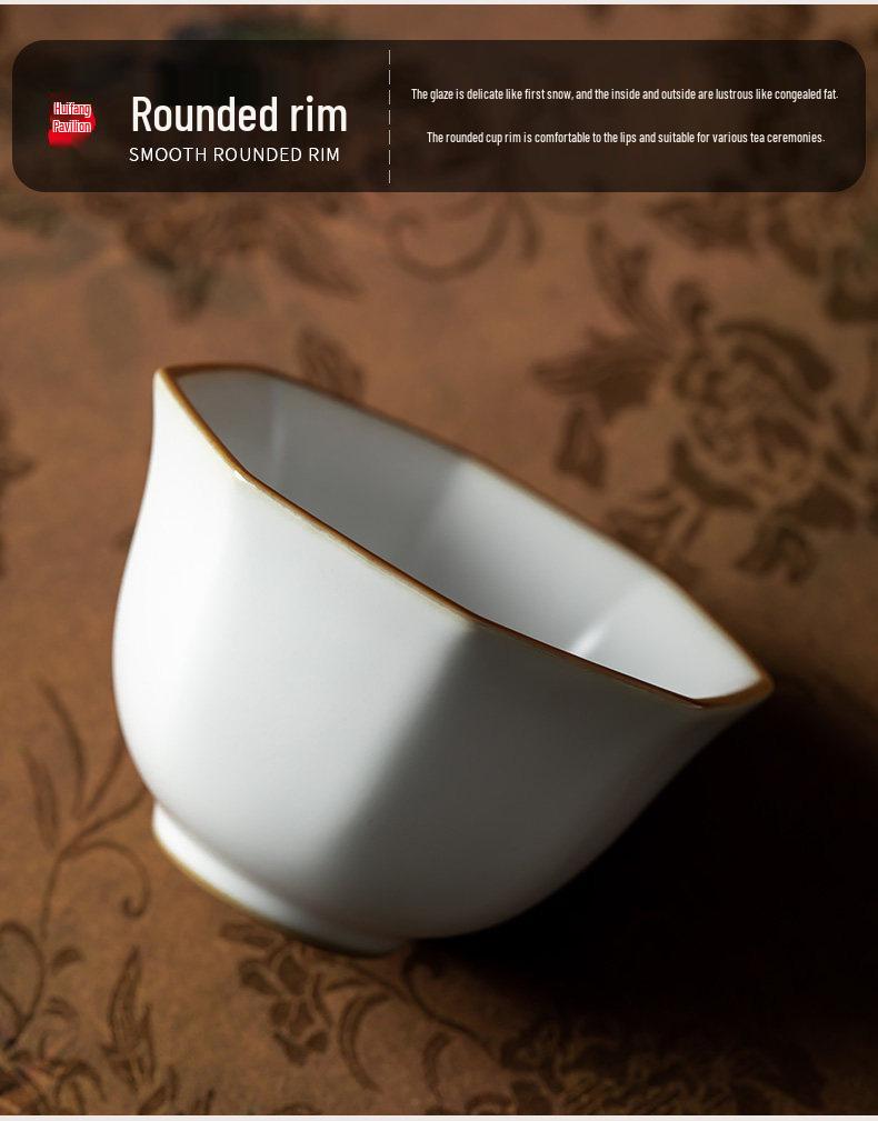 2026 Premium Kung Fu Ceramic Tea Cup Set - Master Tasting Cups Gift Box for Elders