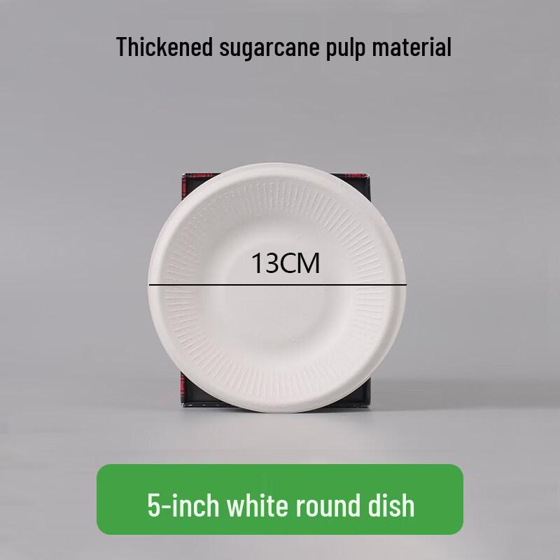 ZISIZ Disposable Biodegradable Paper Plates