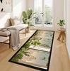 Green Non-slip Runner Rugs Soft Entrance Kitchen Carpet Floor Mat Home Decor Entryway Foot Mats Kitchen Staircase Long Rug Gift