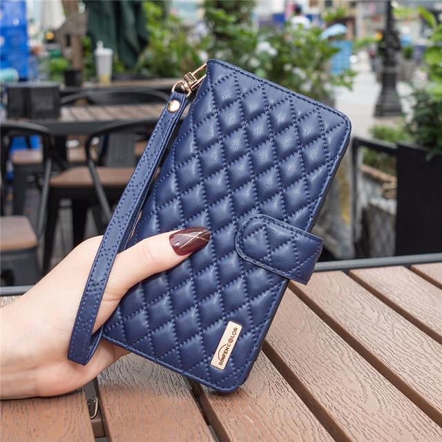 Luxury Leather Flip Phone Case For Samsung Galaxy A12 A22 A32 A42 A52 A72 A03s A13 A23 A33 A53 A73 Zipper Wallet Protect Cover