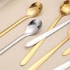 Elegante Edelstahl-Löffel für Desserts, Kaffee und Honig - Design mit Vogelnester-Tremella, Perfekt für Hochzeiten