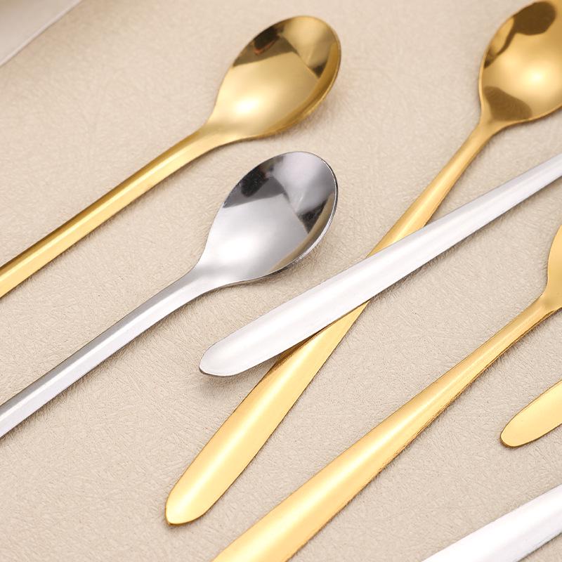 Elegante Edelstahl-Löffel für Desserts, Kaffee und Honig - Design mit Vogelnester-Tremella, Perfekt für Hochzeiten