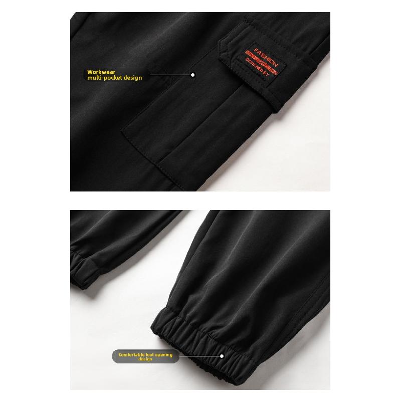 2026 New Spring and Autumn Men's Work Pants, Casual Slim Fit Sports Pants, Harem Jogger Pants