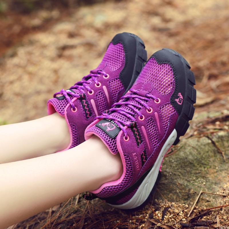 Summer Men's & Women's Casual Shoes Outdoor Mesh Sneakers Non-slip Trekking Hiking Footwear Running Shoes