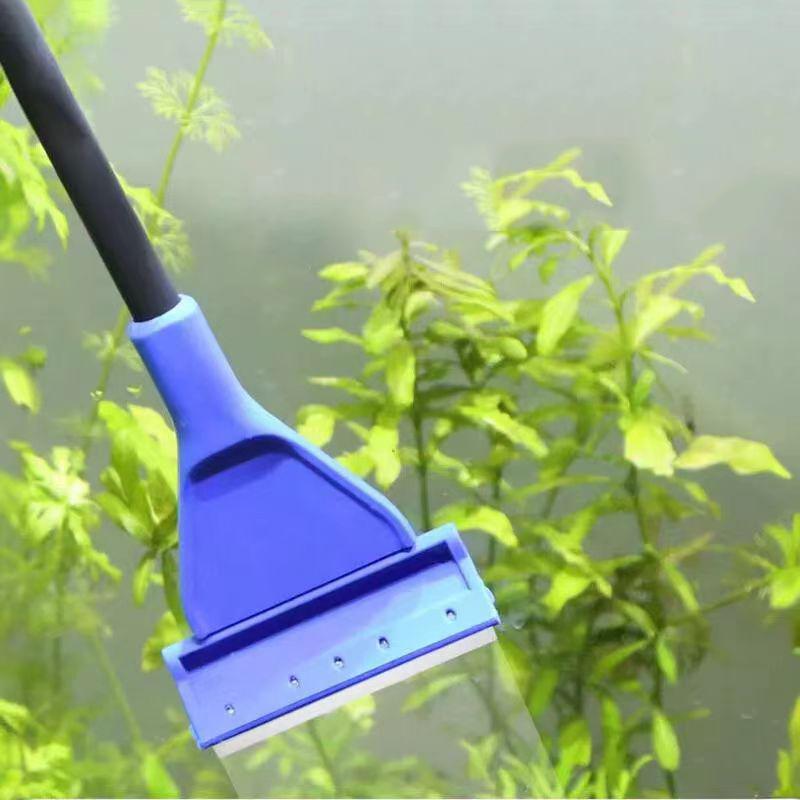Aquarium Tank Cleaner Set Fish Net Gravel Rake Algae Scraper Fork Sponge Brush Glass Cleaner For Aquarium Cleaning Tools 5 In 1