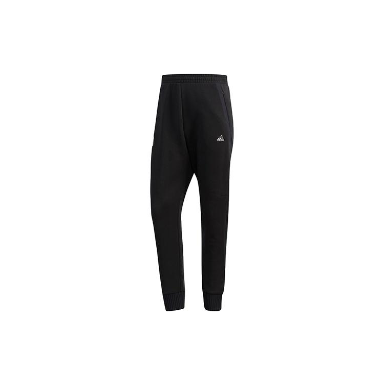 adidas Wj Pt Kn Swt logo Casual Loose Bundle Feet Sports Pants Black Men s FJ0198 S