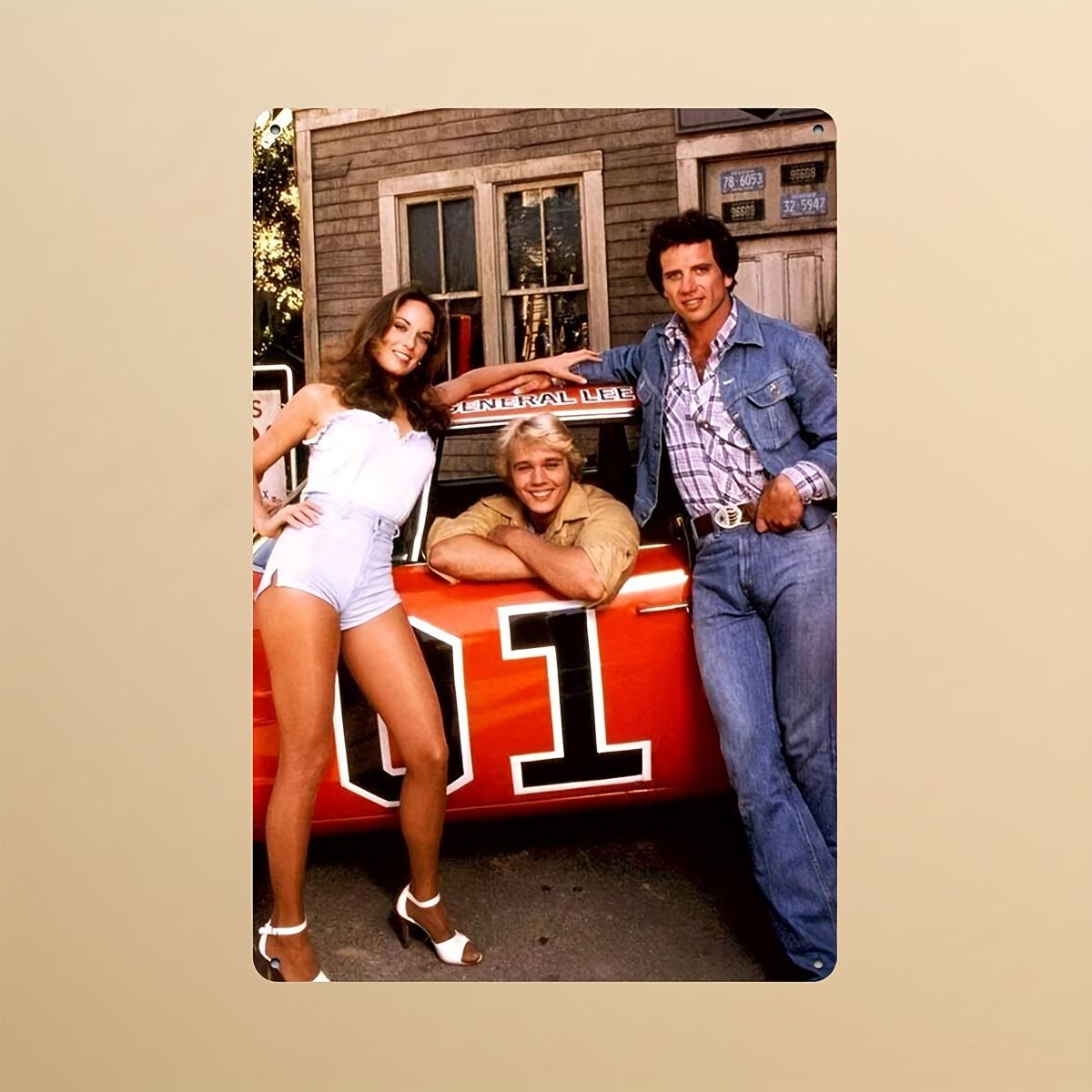 

Vintage Duke of Hazzard Metal Sign Retro Wall Decor with Classic CarCharacters Easy Hang for Home Garage Bar Dorm 20x30cm（7.8x11.8inch）