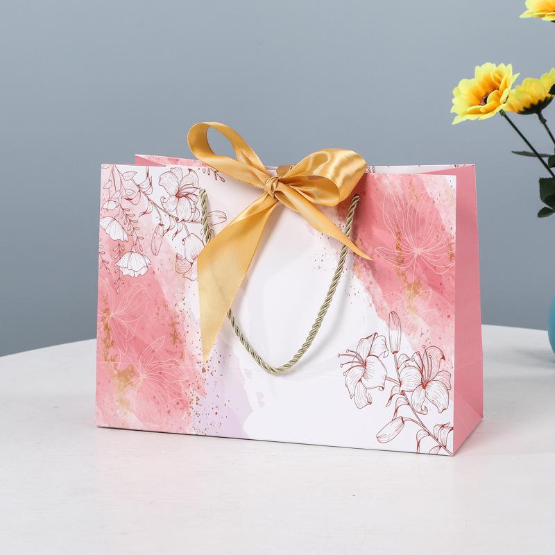 Gift, Cosmetic & Shopping Paper Bags with Bow Handles