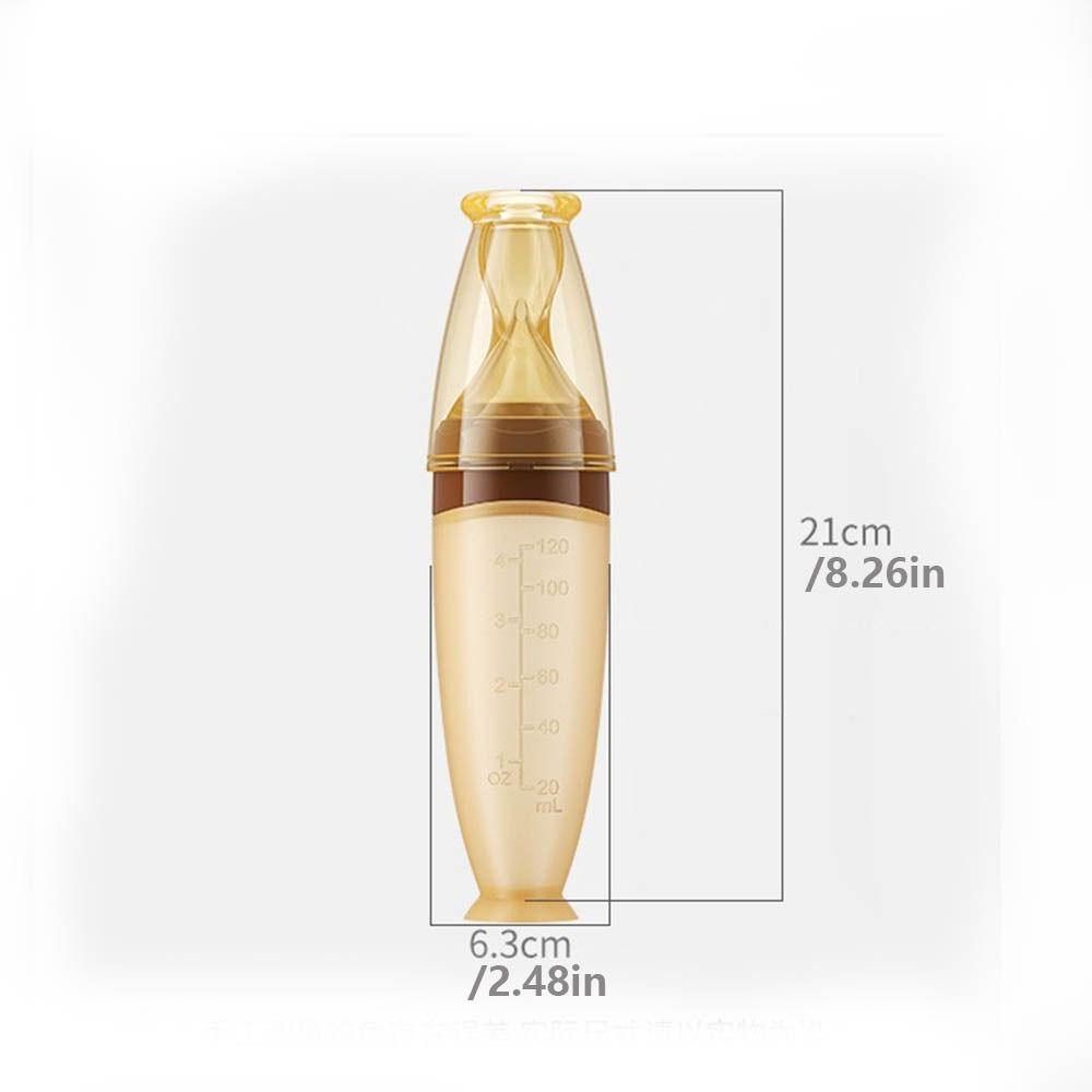 Silikonová dětská mačkací lžička Mačkací měkký hrot Láhev na doplňky stravy Odolnost vůči vysokým teplotám Pohodlné