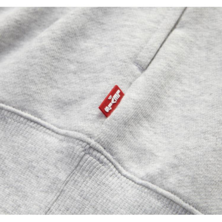 Levis X Lego Letter Embroidered Crew Neck Long Sleeve Sweatshirt Men sweatshirt Gray A5441-0000
